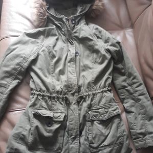 Abercrombie winter olive jacket